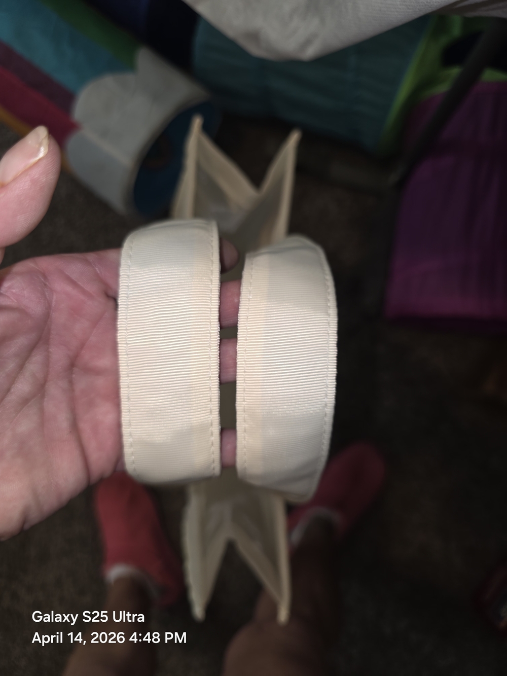 Dior Mesh 2025 Mothers Day Cream Embroidered Butterfly Tote Bag. NWOT. In Plasti - Picture 6 of 11